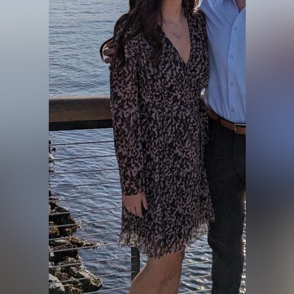 & Other Stories floral mesh wrap dress - Picture 5 of 5